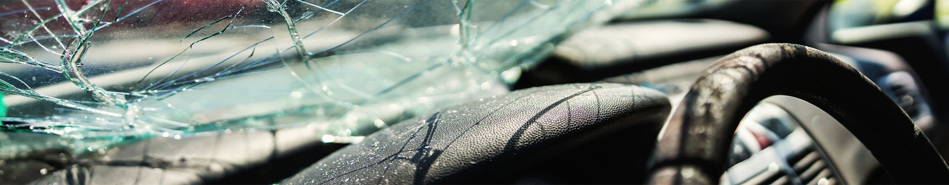 Broken windshield