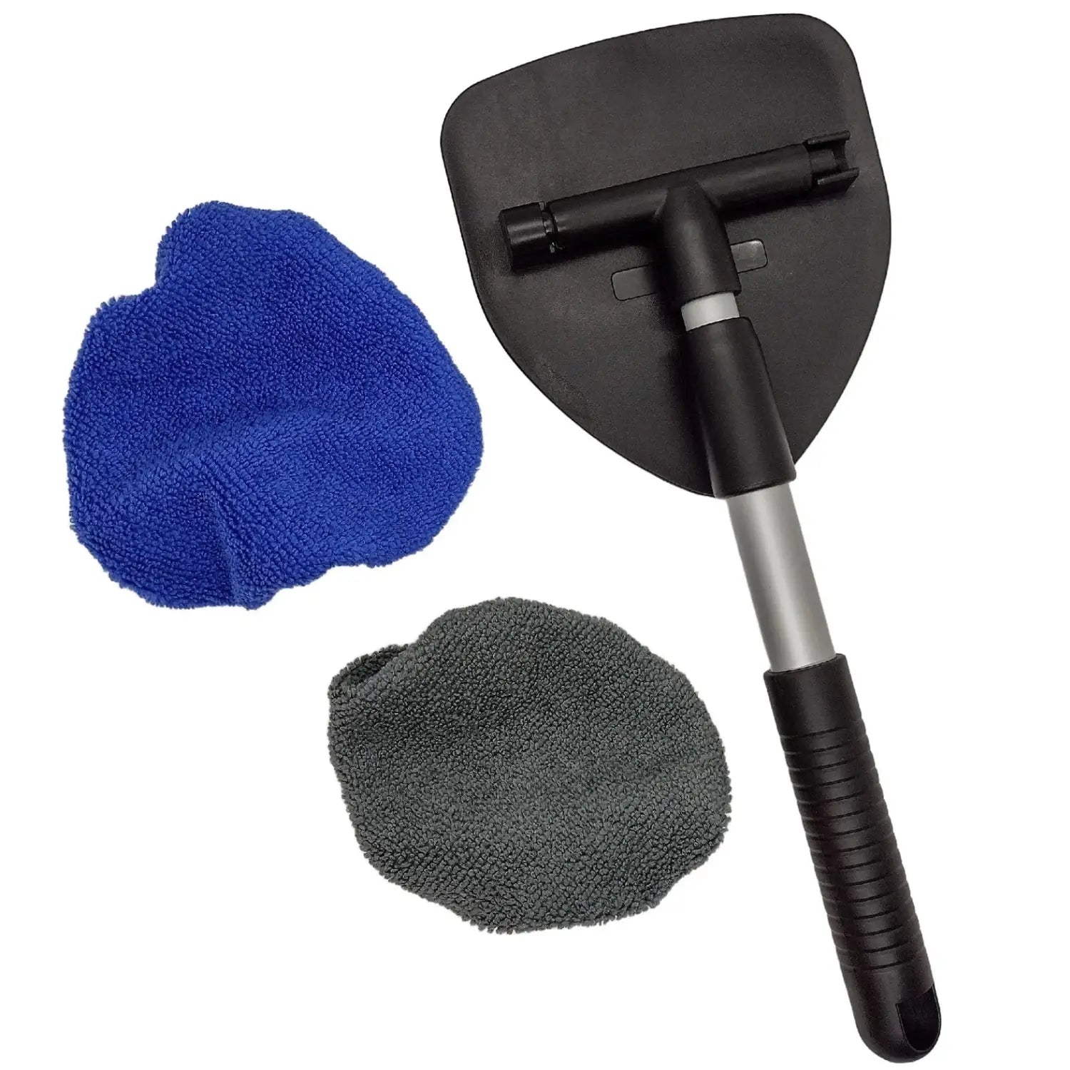 360 Total Windshield Cleaning kit Reusable microfiber cleaning pads with handle for car glass cleaning