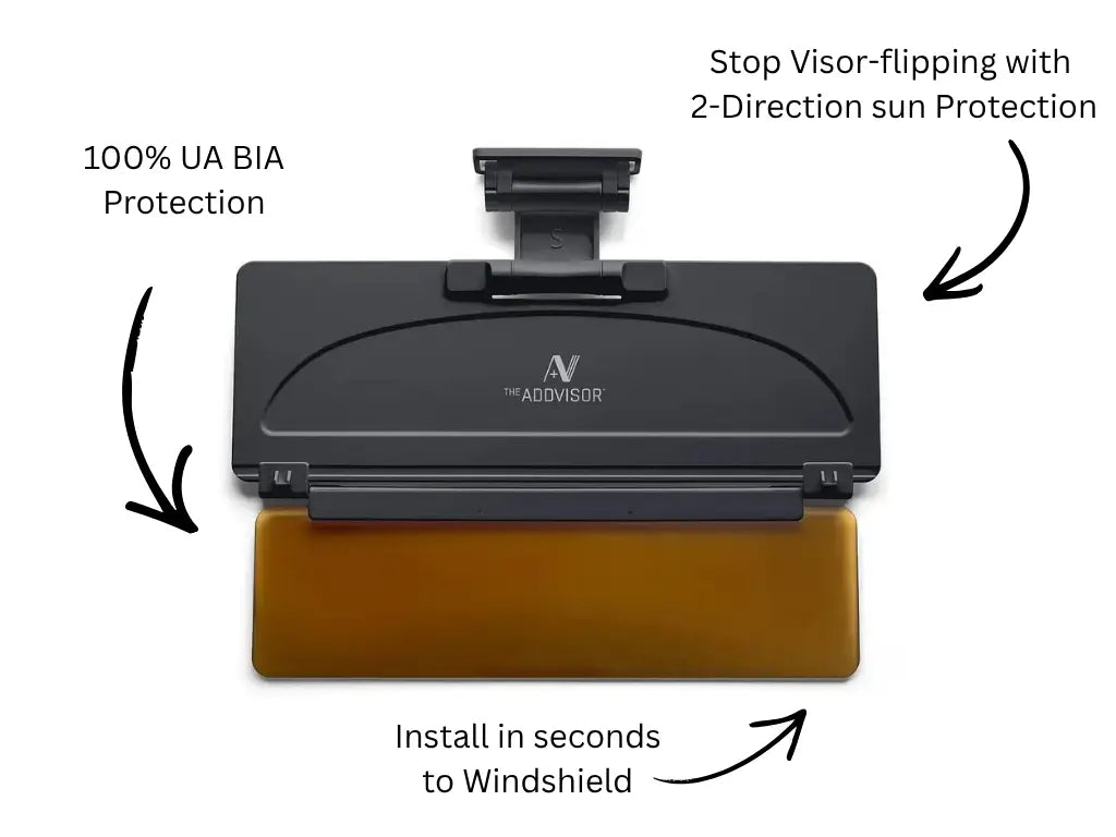 ADDVISOR Plus car visor features