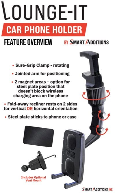 LOUNGE-IT car phone holder