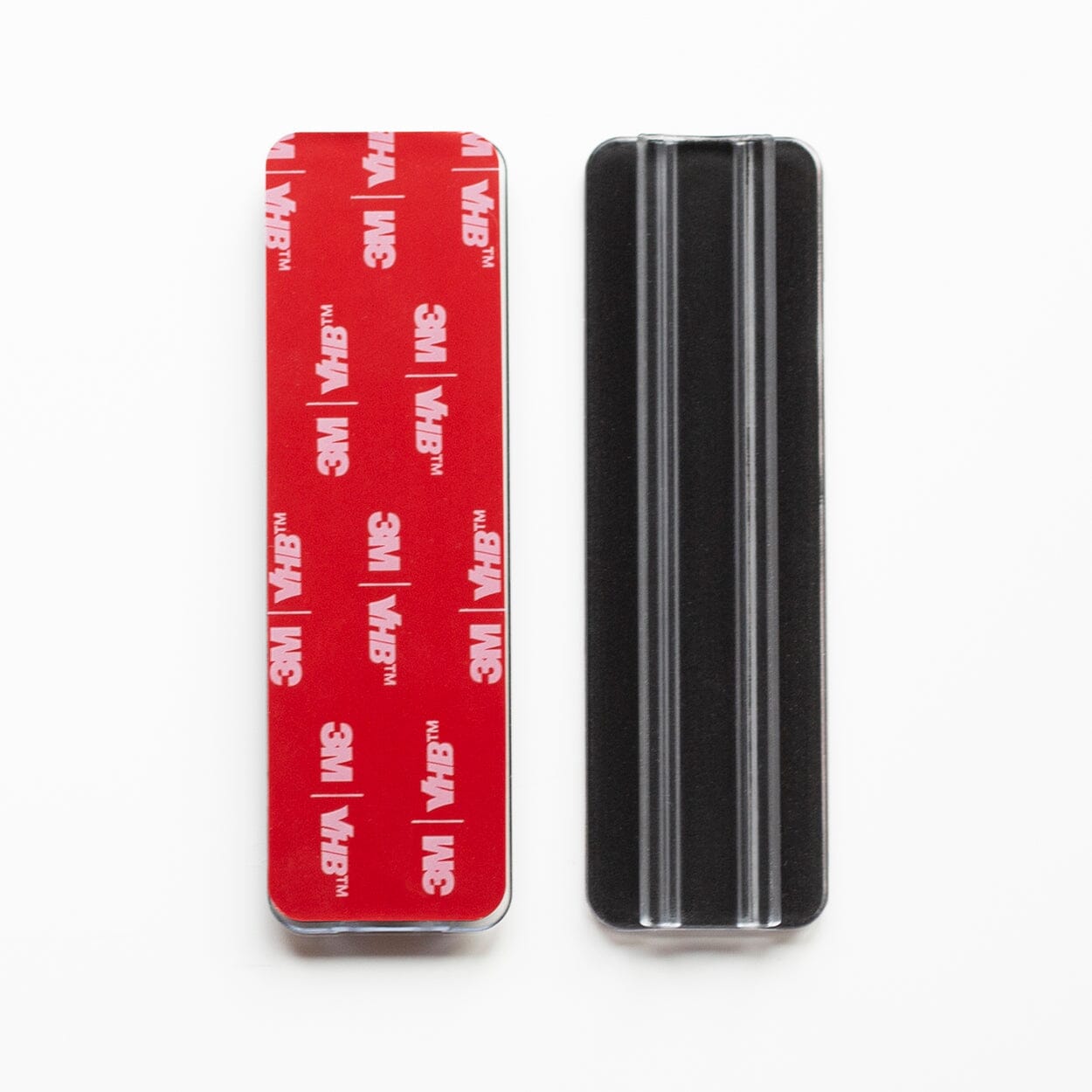 Mounting rail with adhesive