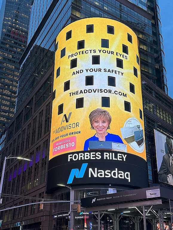 The ADDVISOR in Times Square - Danny and Greg react