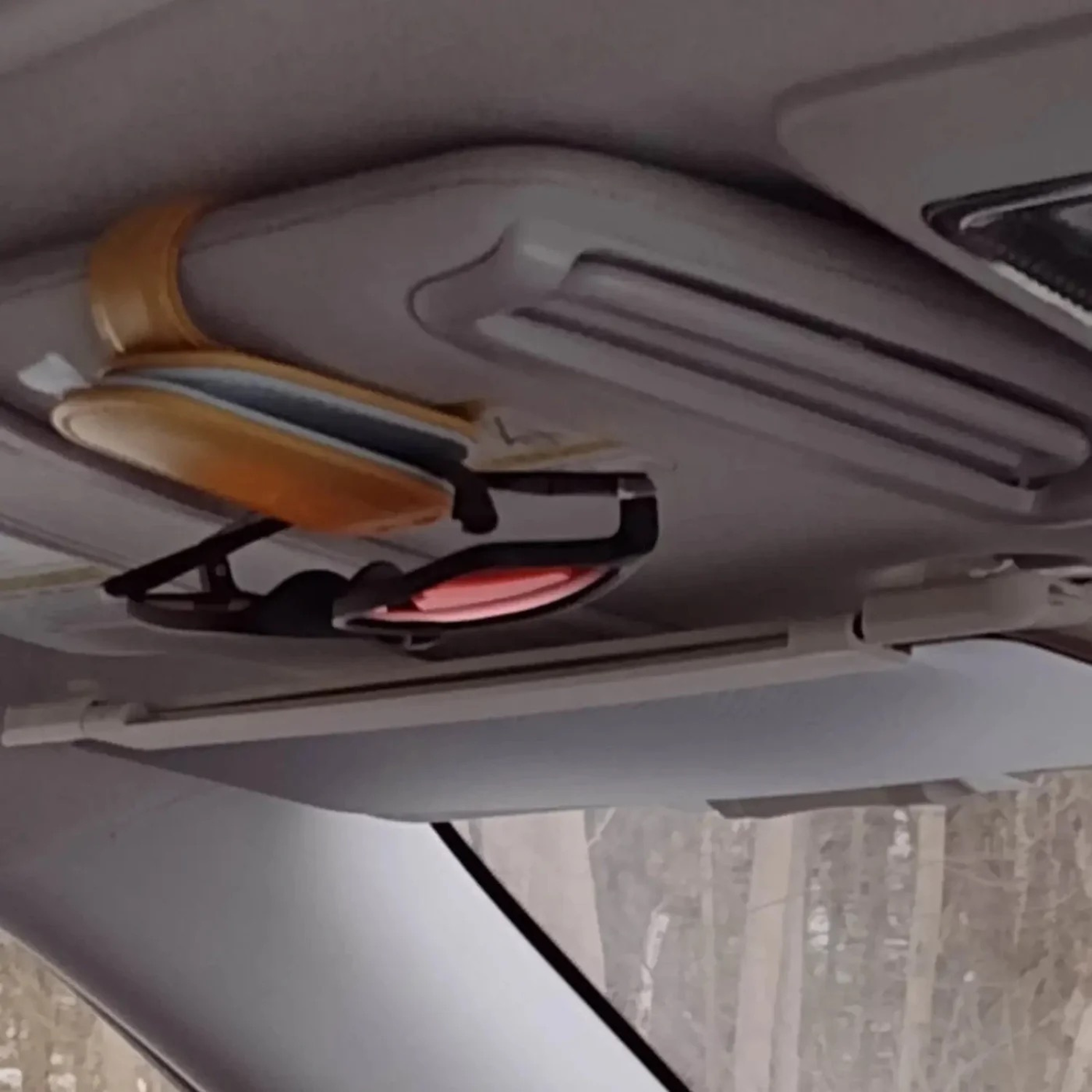 VISIGRIP Sunglasses Holder for Car Visor - Magnetic Leather Clip