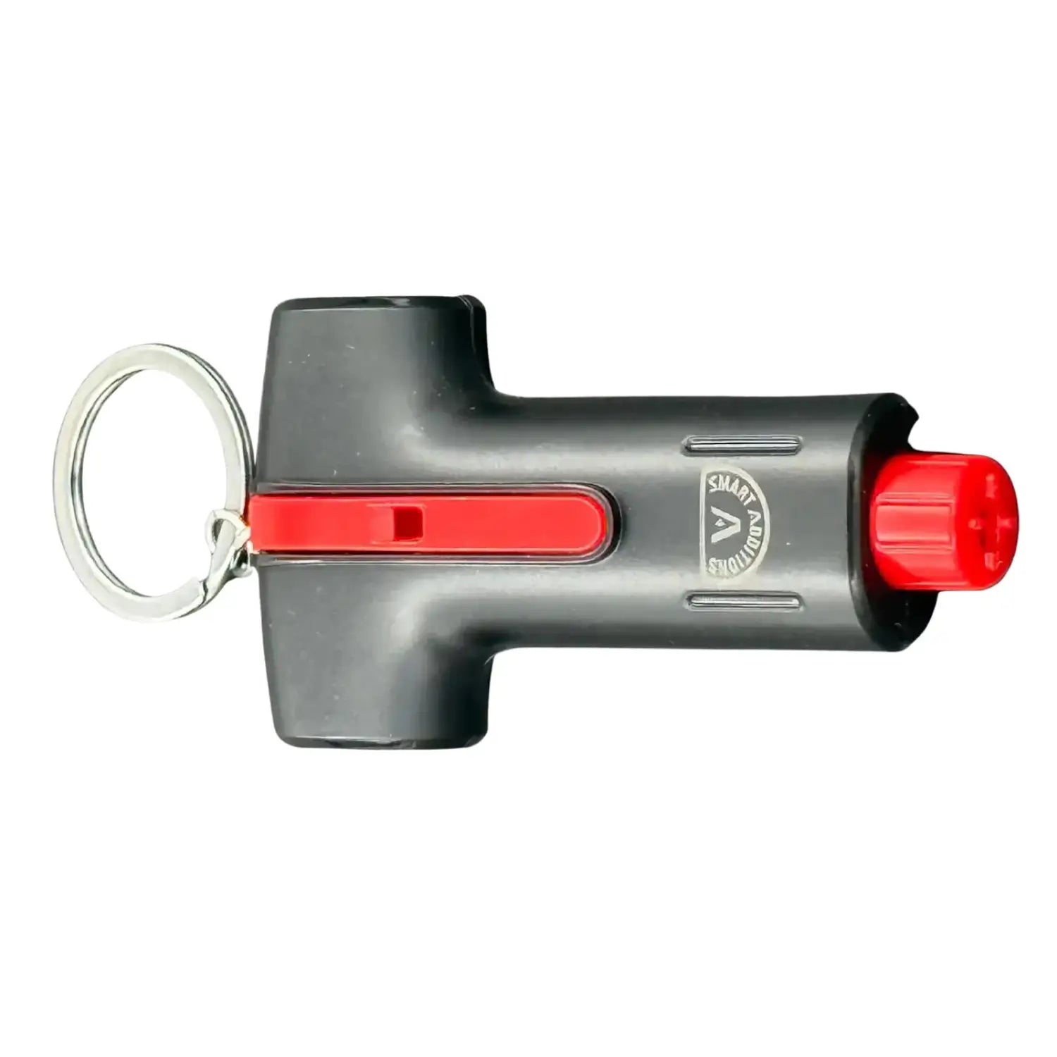 Angled view of ADDSCAPE car emergency escape tool with compact design
