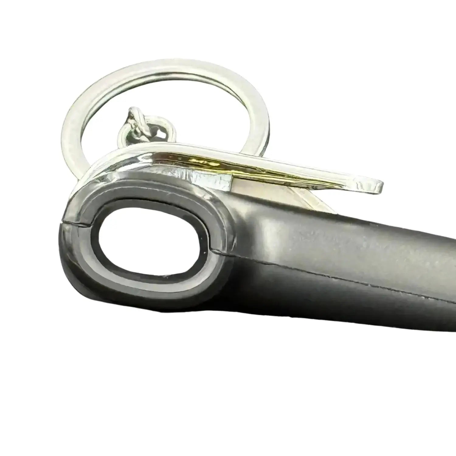 Side view of ADDSCAPE emergency tool showing built-in seatbelt cutter