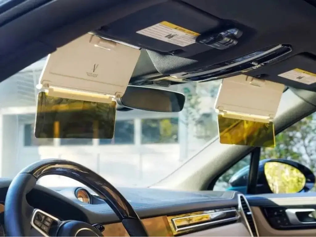 Driving scenario with sunlight glare reduced using ADDVISOR Plus