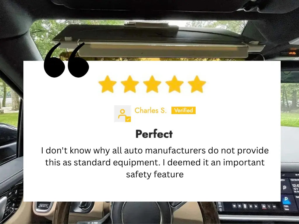 Customer review showing satisfaction with ADDVISOR Plus glare reduction