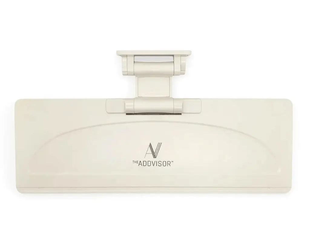 ADDVISOR sun visor attachment for reducing glare while driving in light color variation