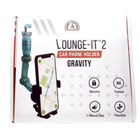 LOUNGE-IT 2 Gravity car phone holder showing secure grip and adjustable design